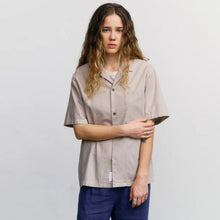 Bowling Shirt beige stripe Rotholz