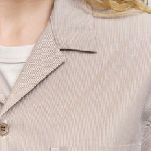 Bowling Shirt beige stripe Rotholz