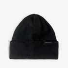 Classic Ribbed Beanie black Rotholz