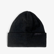 Classic Ribbed Beanie black Rotholz