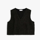 Cropped Vest true black