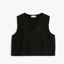 Cropped Vest true black