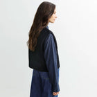 Cropped Vest true black