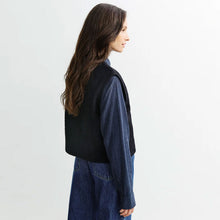 Cropped Vest true black