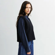 Cropped Vest true black