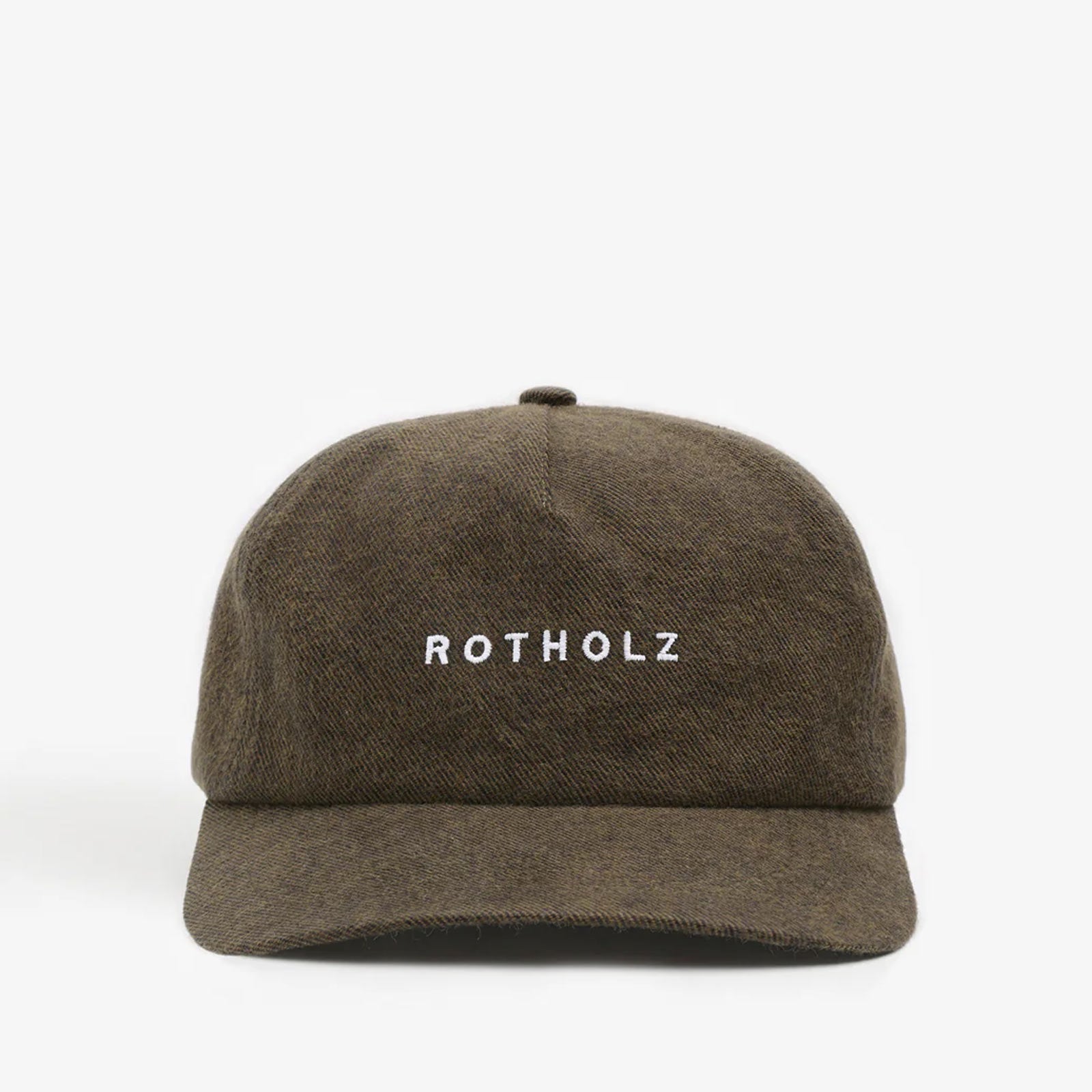 Flannel Floppy Cap twill brown Rotholz
