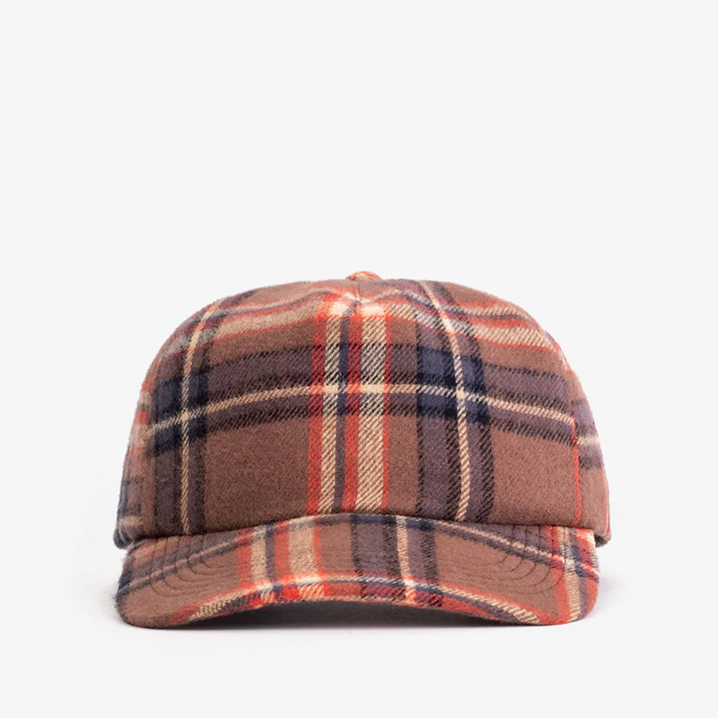 Flannel Floppy Cap twill brown Rotholz