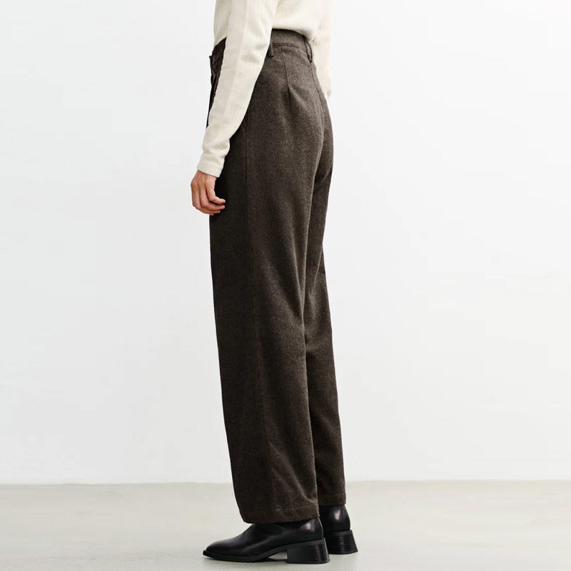 Flannel Pantalone black brown