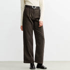 Flannel Pantalone black brown