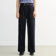 Flannel Pantalone true black