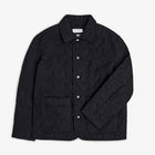 Flannel Quilt Jacket black hearts Rotholz