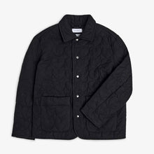 Flannel Quilt Jacket black hearts Rotholz