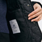 Flannel Quilt Jacket black hearts Rotholz
