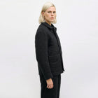 Flannel Quilt Jacket black hearts Rotholz