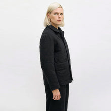 Flannel Quilt Jacket black hearts Rotholz