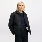 Flannel Quilt Jacket black hearts Rotholz