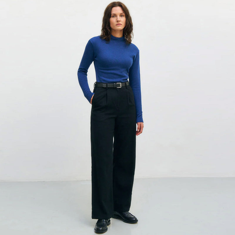 Heavy Ribbed Longsleeve royal blue Rotholz