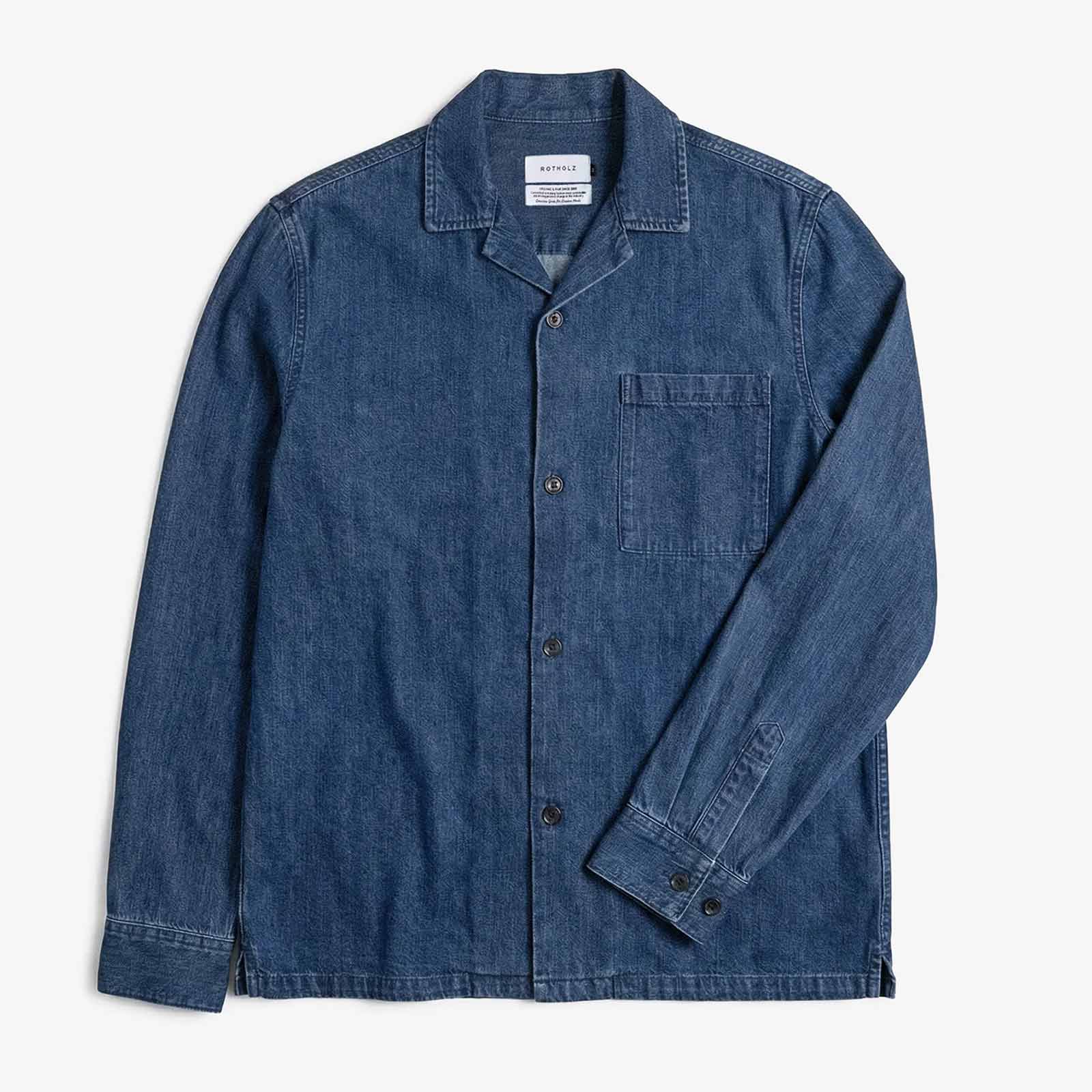 Leisure Shirt Recycled Cotton washed denim