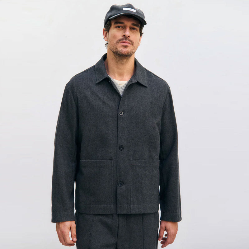Light Overjacket herringbone grey Rotholz