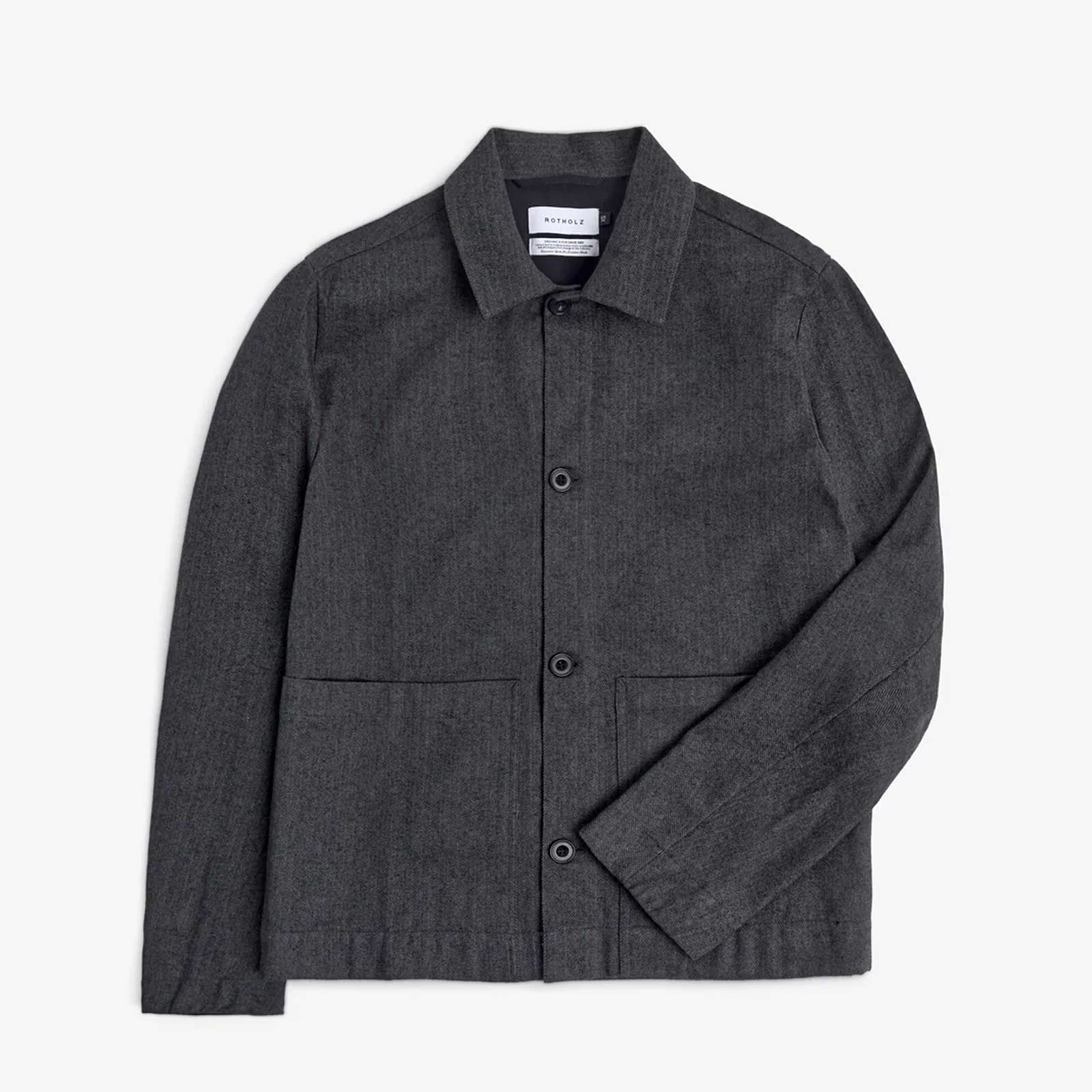 Light Overjacket herringbone grey Rotholz