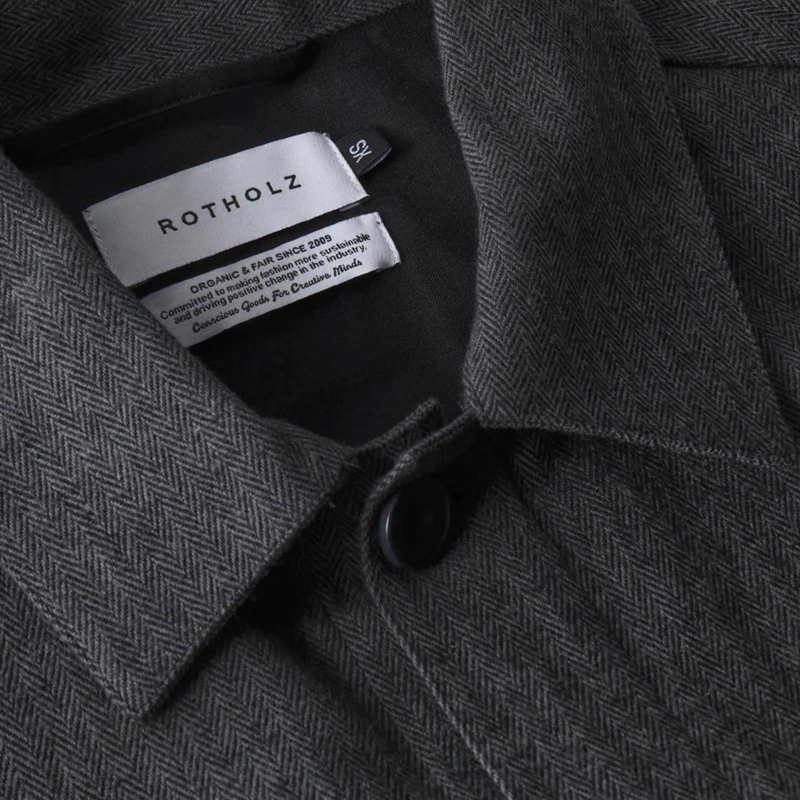 Light Overjacket herringbone grey Rotholz