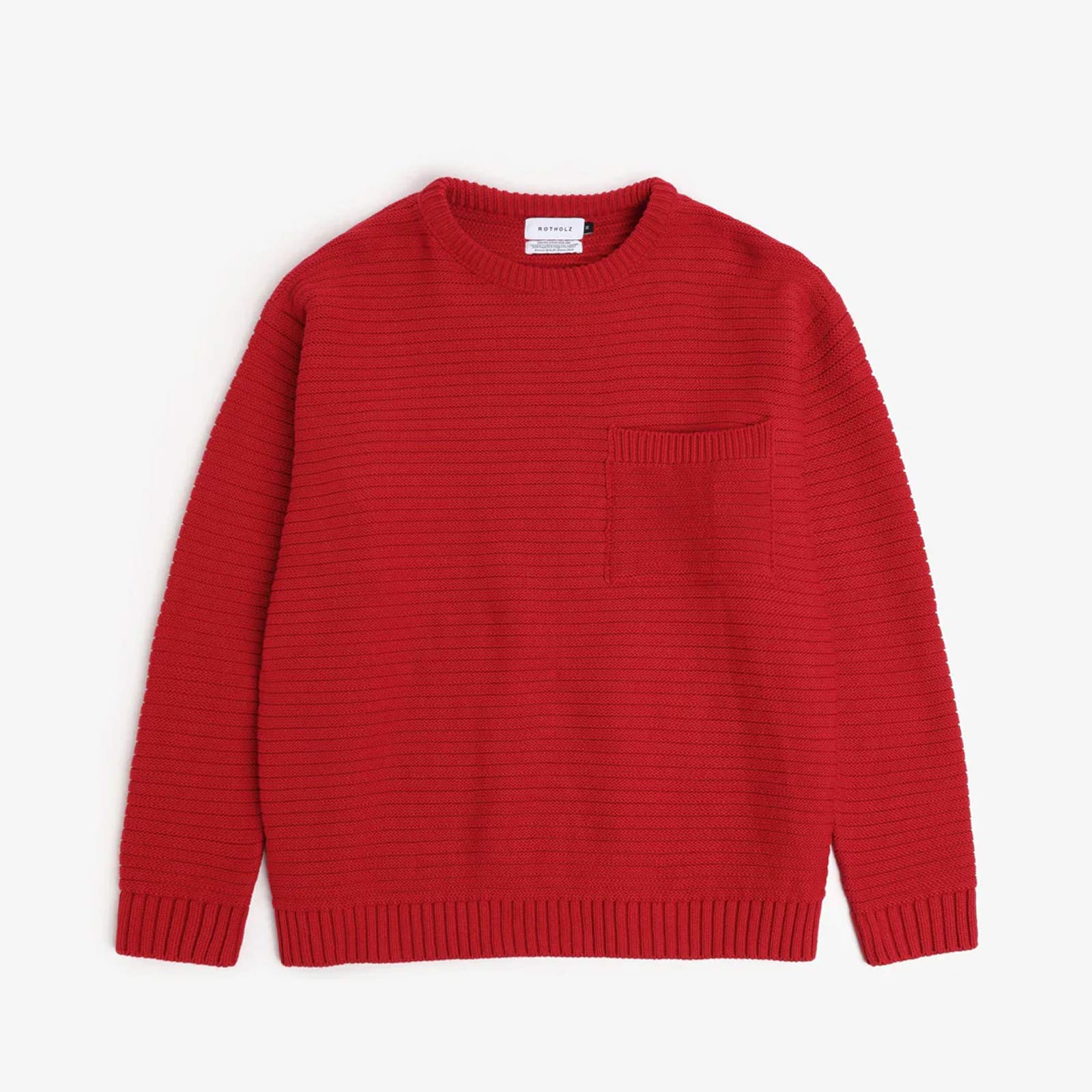 Loose Knit Jumper bright red Rotholz