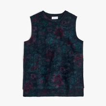 Oversized Vest dark aquarell Rotholz