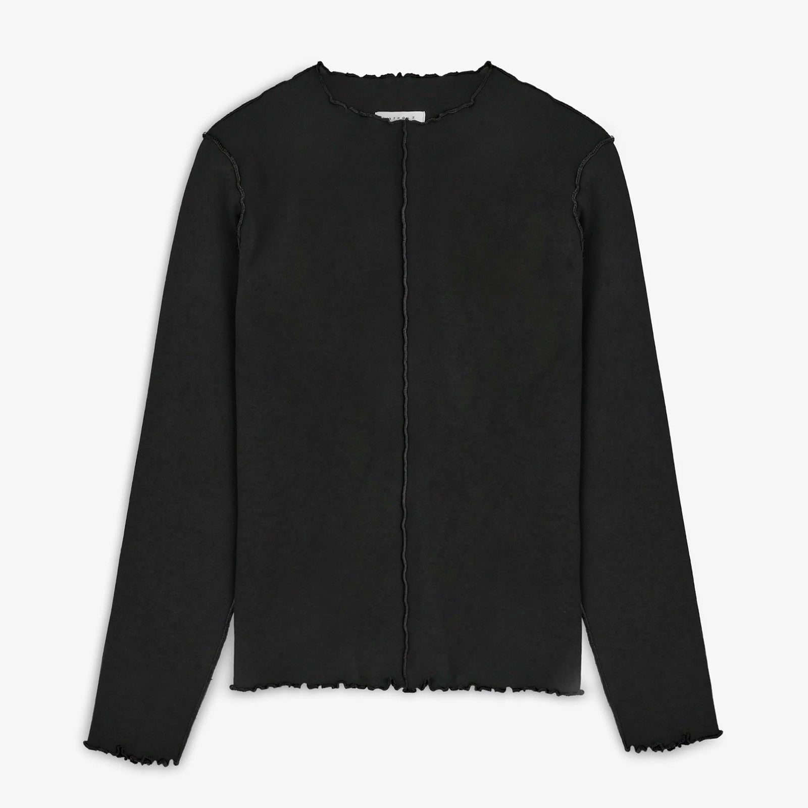 Pin-tucked Longsleeve true black
