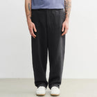 Ribbed Wide Pant faded black