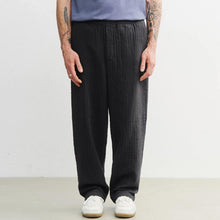 Ribbed Wide Pant faded black