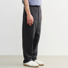 Ribbed Wide Pant faded black