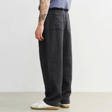 Ribbed Wide Pant faded black