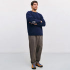 Smiling Knit Jumper blue melange Rotholz