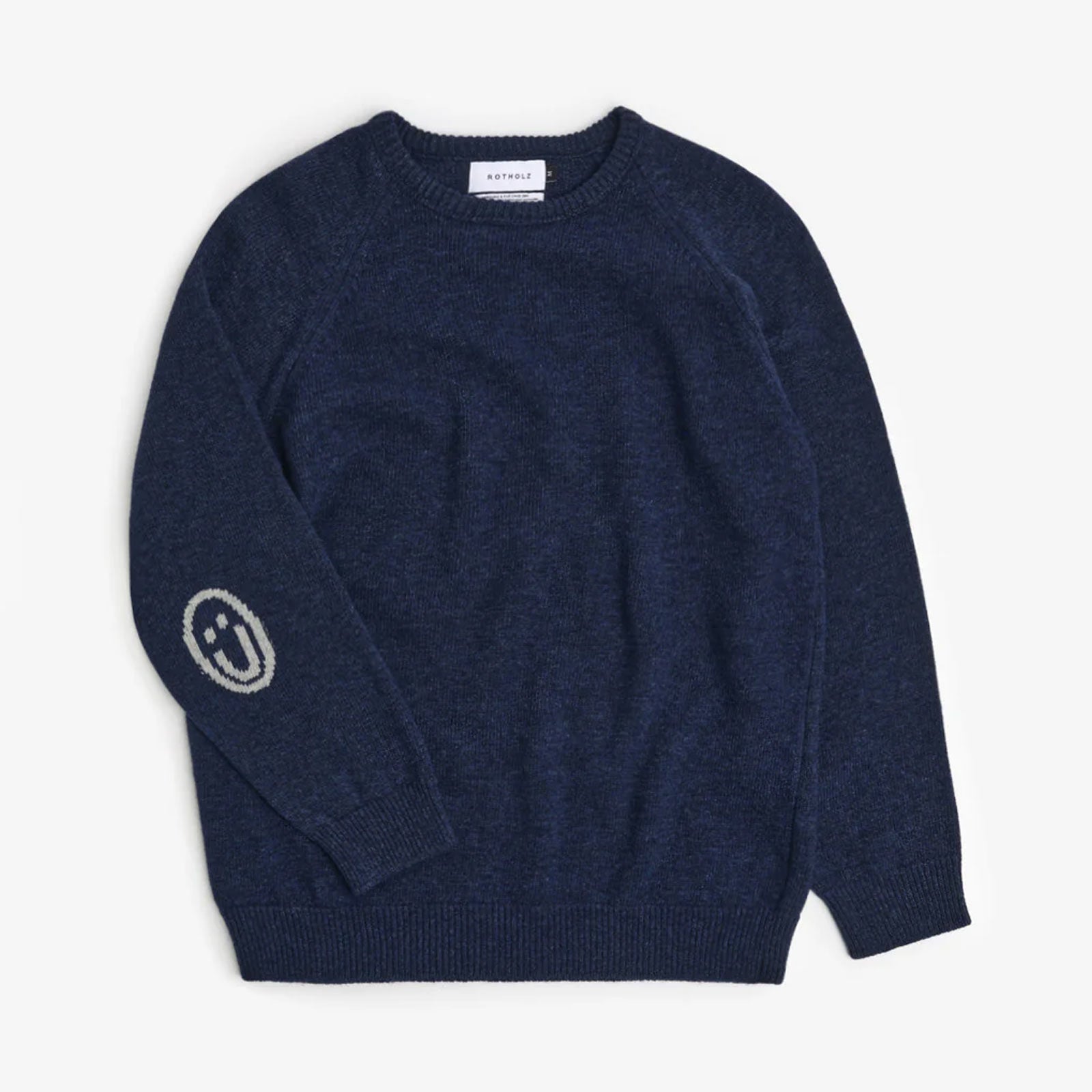 Smiling Knit Jumper blue melange Rotholz