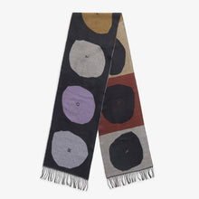 Woven Merino Scarf earth bubbles