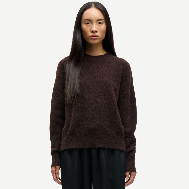 Anour O-N Jumper 7355 black coffee Samsoe Samsoe