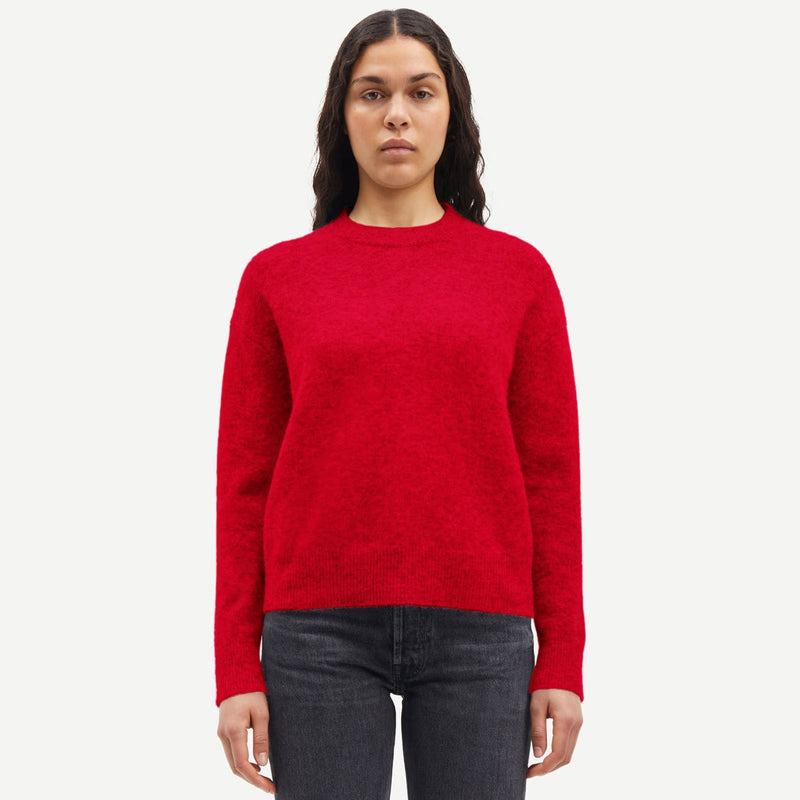 Anour O-N Jumper 7355 haute red Samsoe Samsoe
