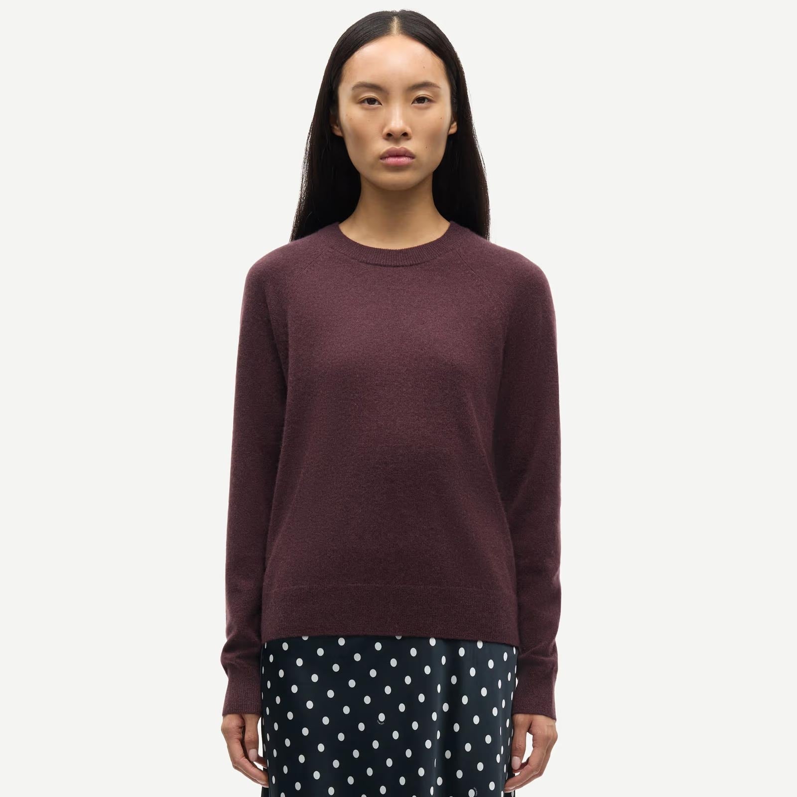 Boston O-Neck Jumper 6304 fudge Samsoe Samsoe
