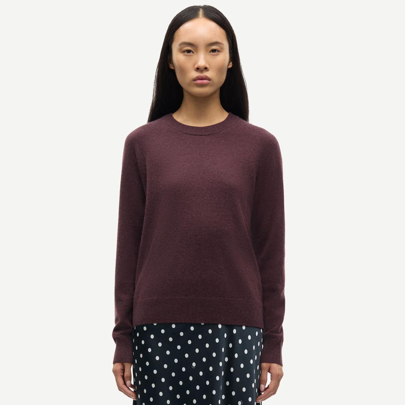 Boston O-Neck Jumper 6304 fudge Samsoe Samsoe