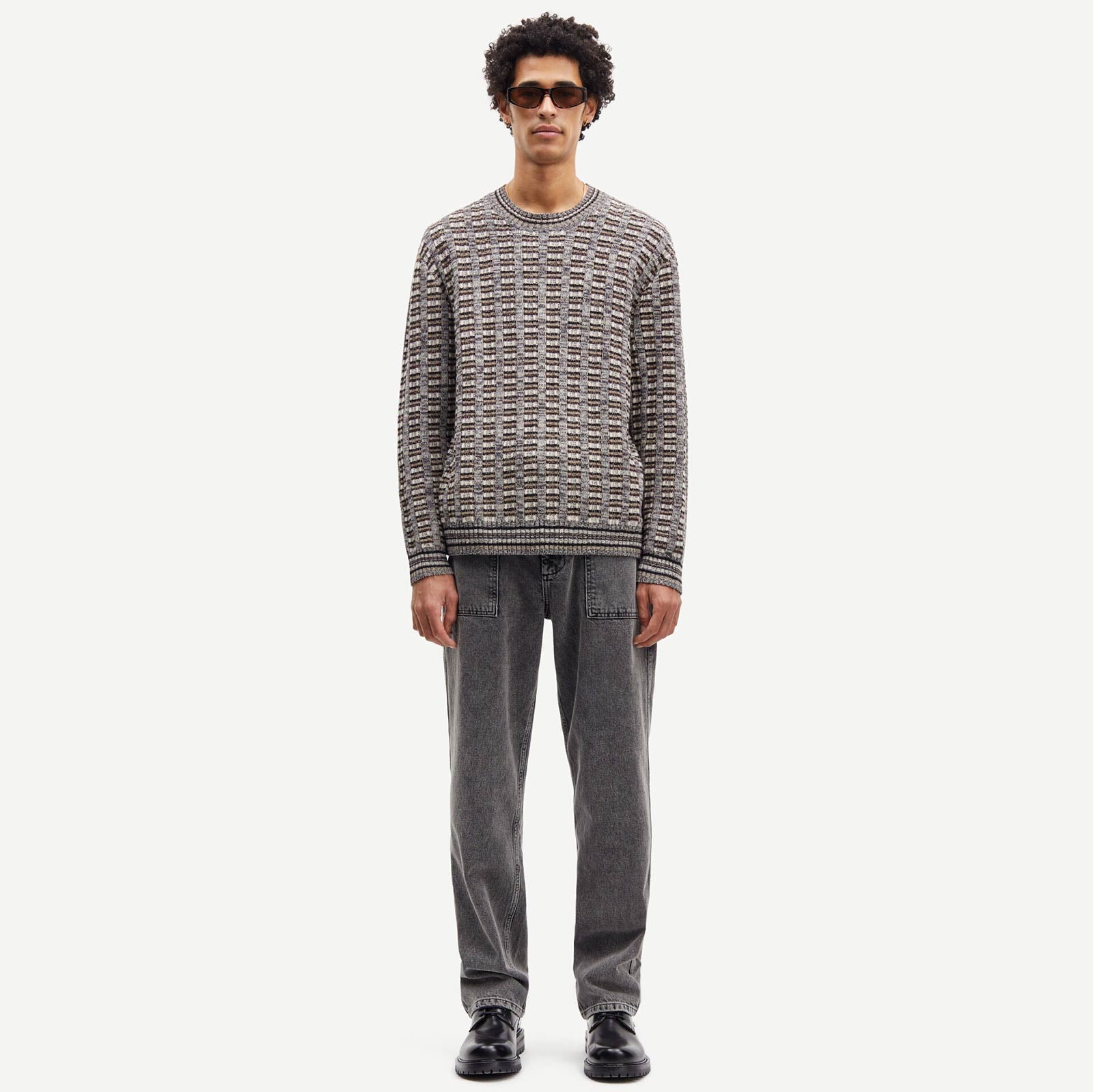 Eliott Crew Neck Jumper crocodile melange