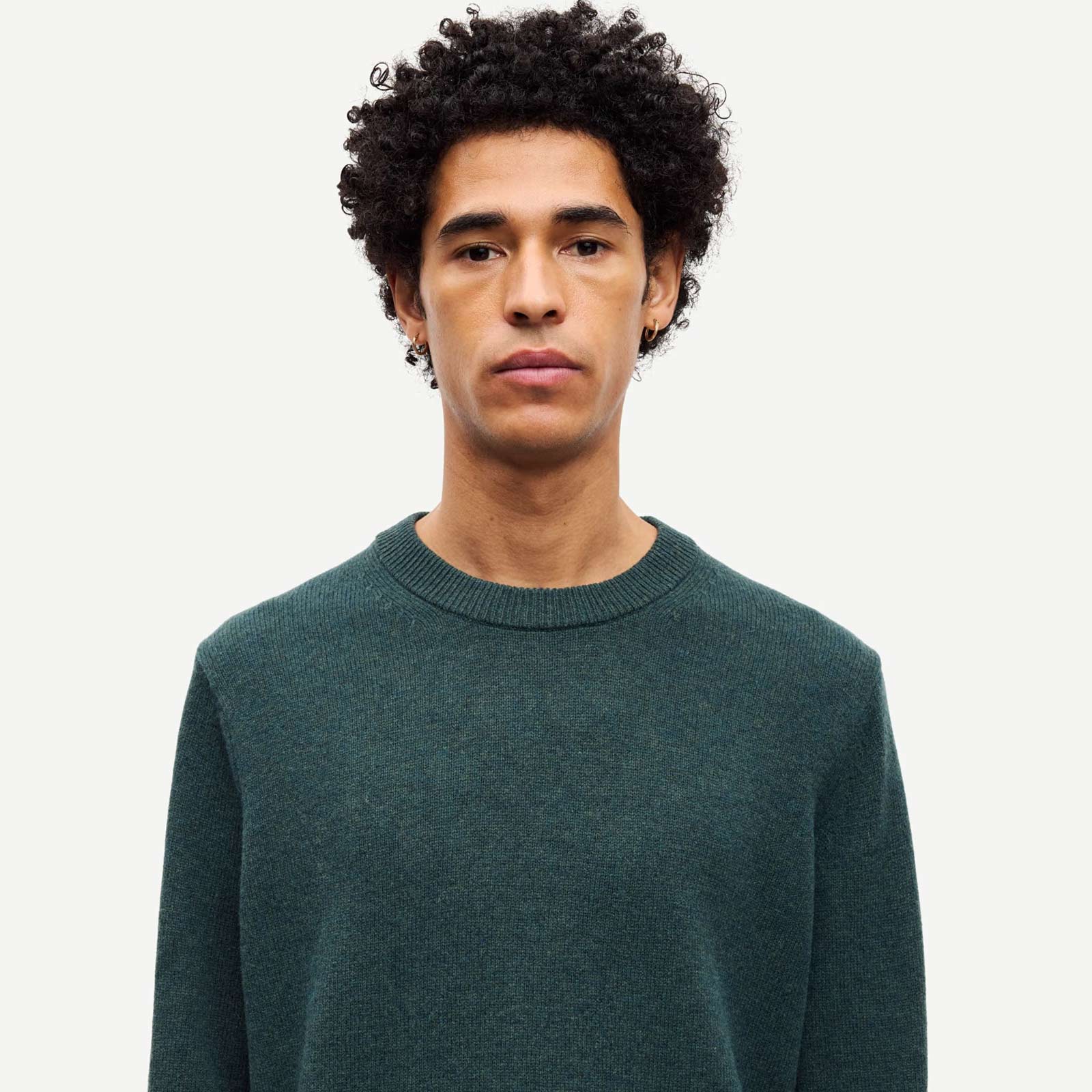 Isak Knit Sweater 15010 green gables Samsoe Samsoe