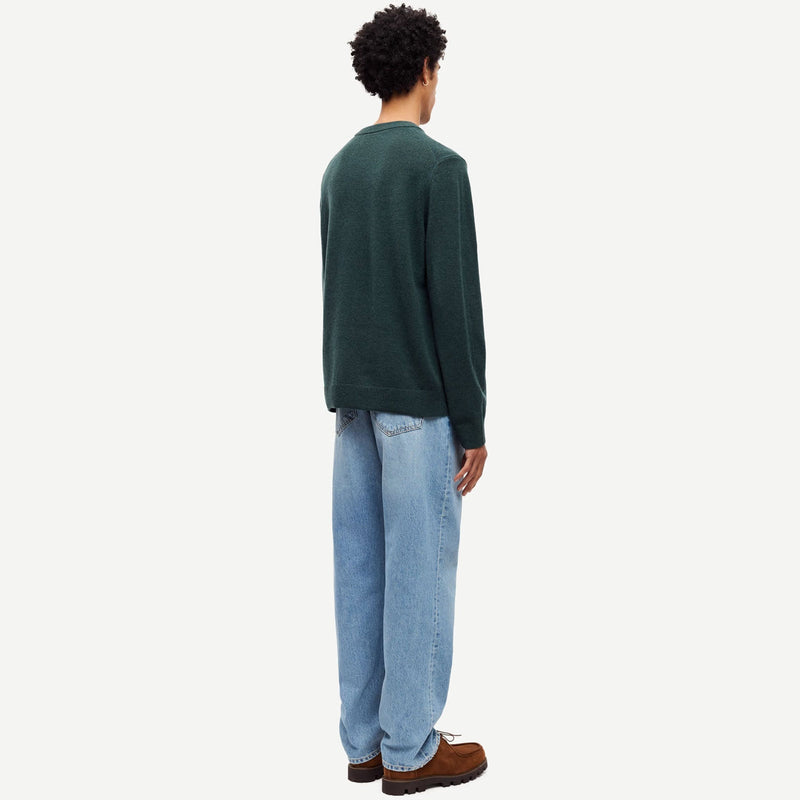 Isak Knit Sweater 15010 green gables Samsoe Samsoe