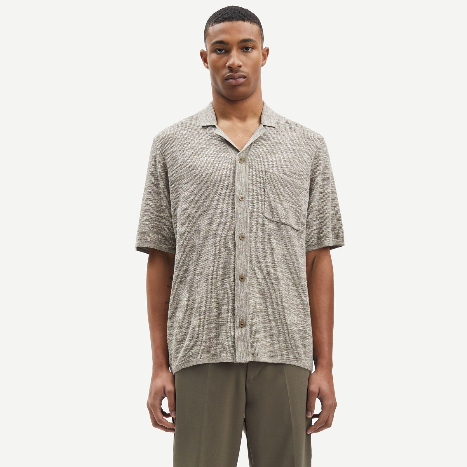 Larry Short Sleeve Shirt bungee cord melange