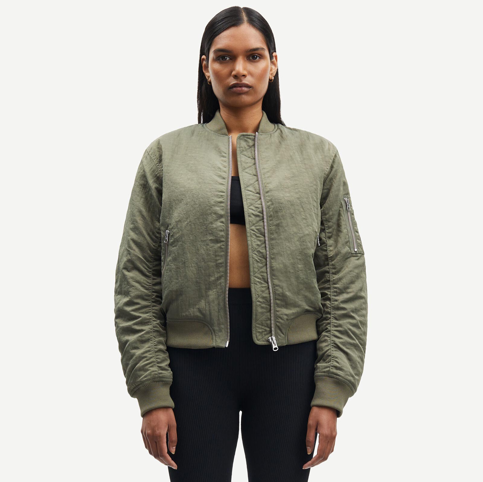 Mae Bomber Jacket dusty olive