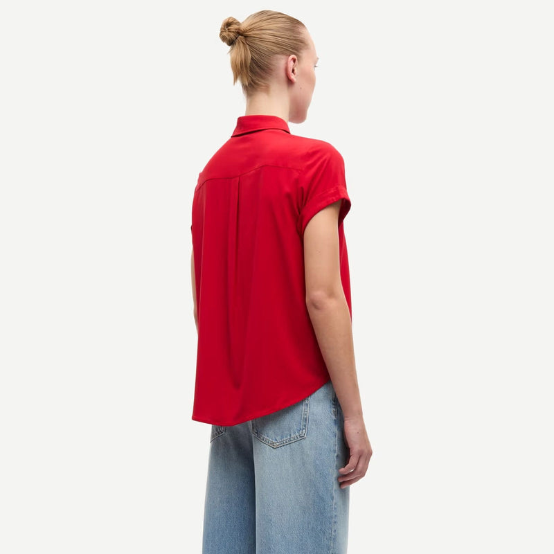 Majan SS Shirt 9942 haute red Samsoe Samsoe