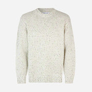 Max Crew Neck Jumper white multico neps