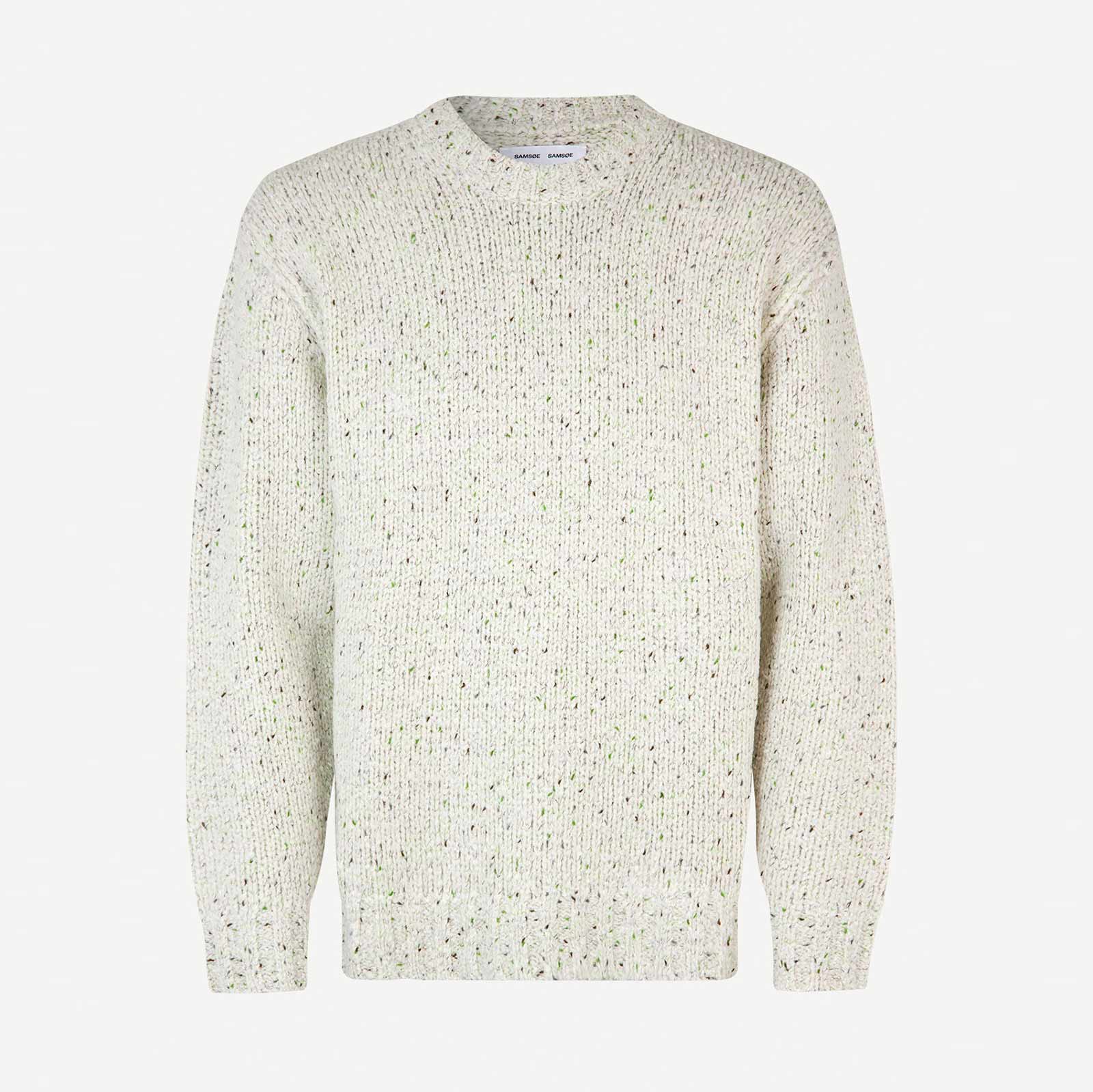 Max Crew Neck Jumper white multico neps