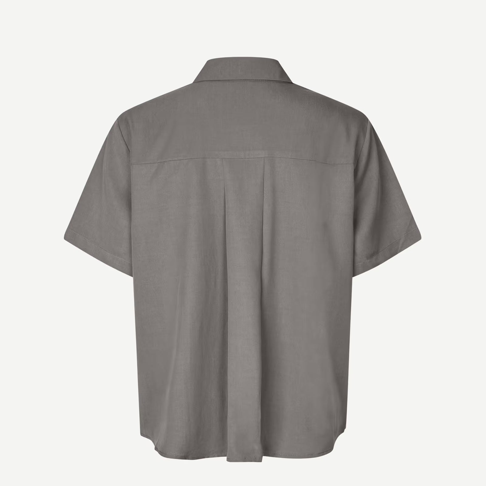Mina SS Shirt 14028 dark gull gray Samsoe Samsoe
