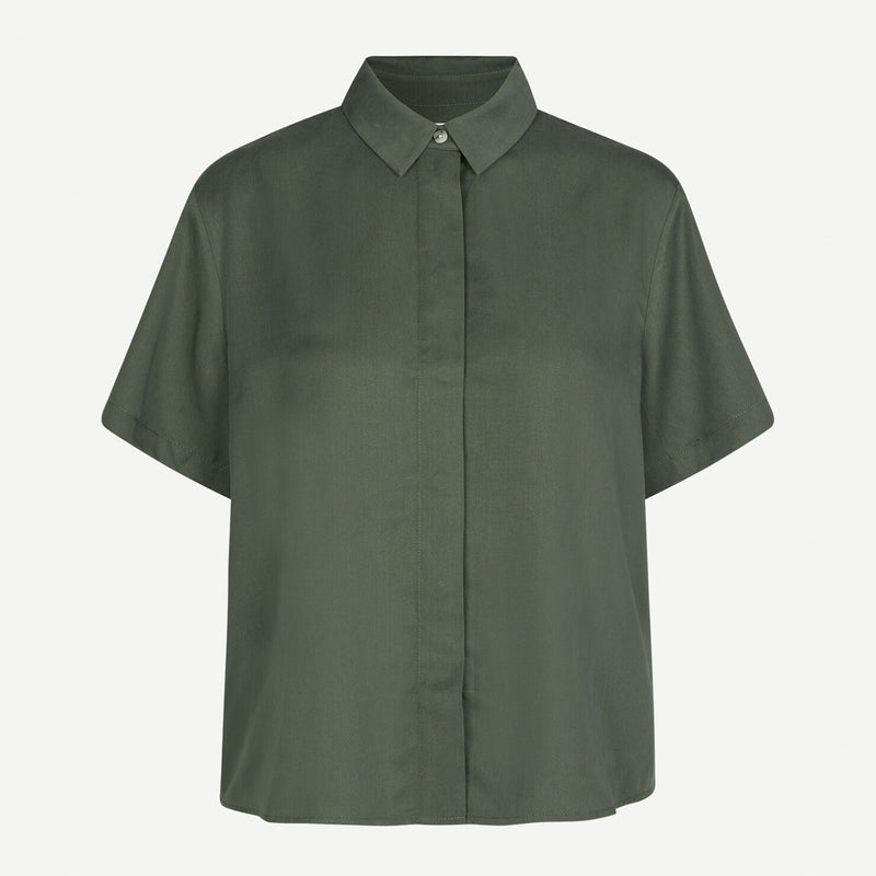 Mina ss Shirt 14028 dusty olive