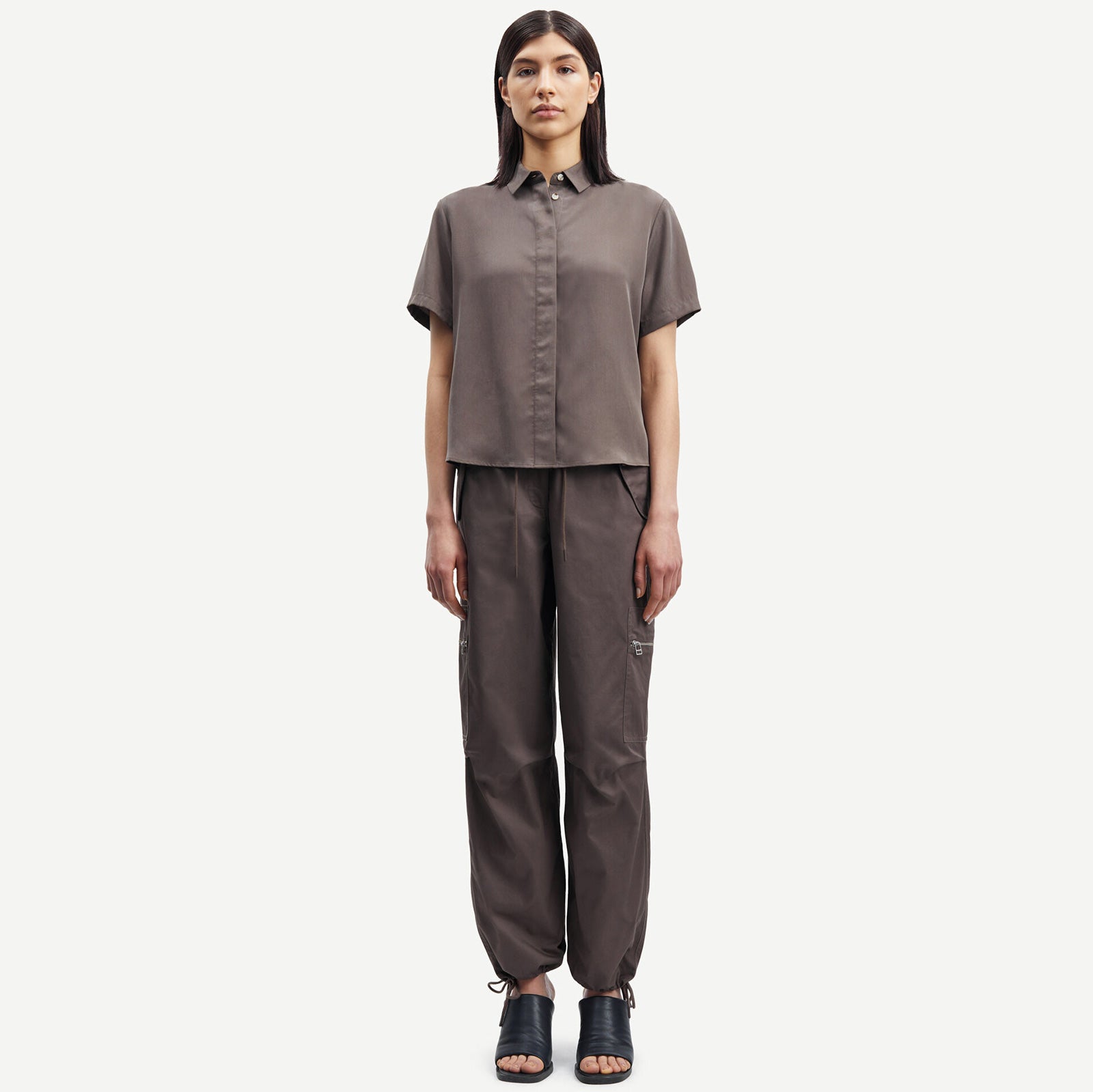 Mina ss Shirt 14028 major brown